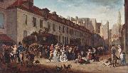Louis-Leopold Boilly The Arrival of the Diligence oil painting on canvas